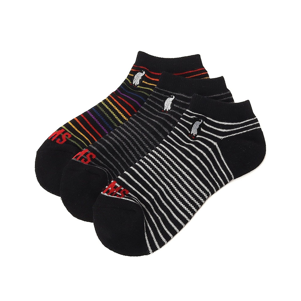 3P Booby Border Ankle Socks