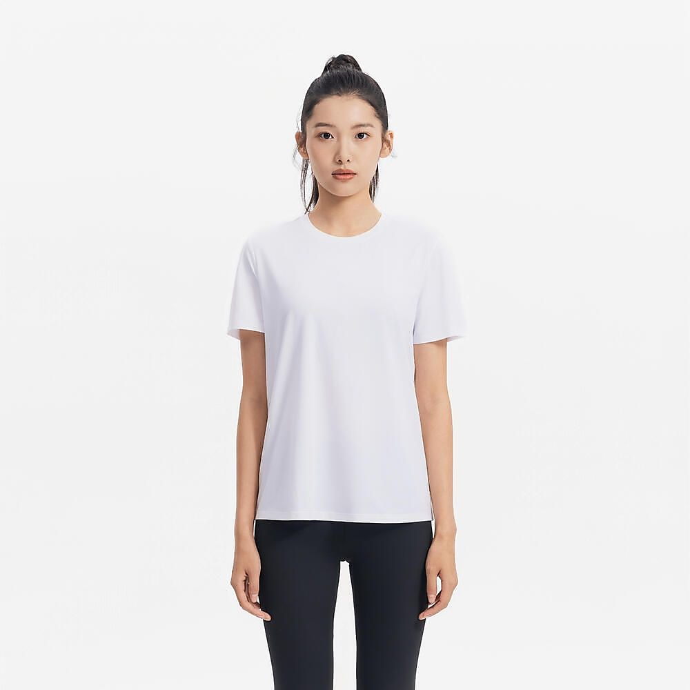 Decathlon レディース半袖Tシャツ100 ジム・フィットネス WHT