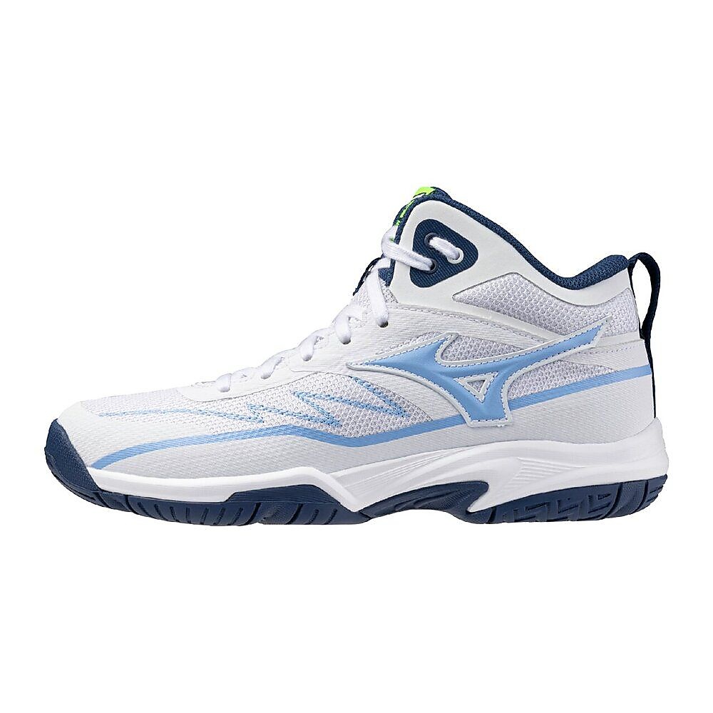 ジッパー付きバスケットボールシューズ ブルー/ホワイト MIZUNOミズノ - ROOKIE BB6 W1GC257021/メガスポーツ公式オンライン