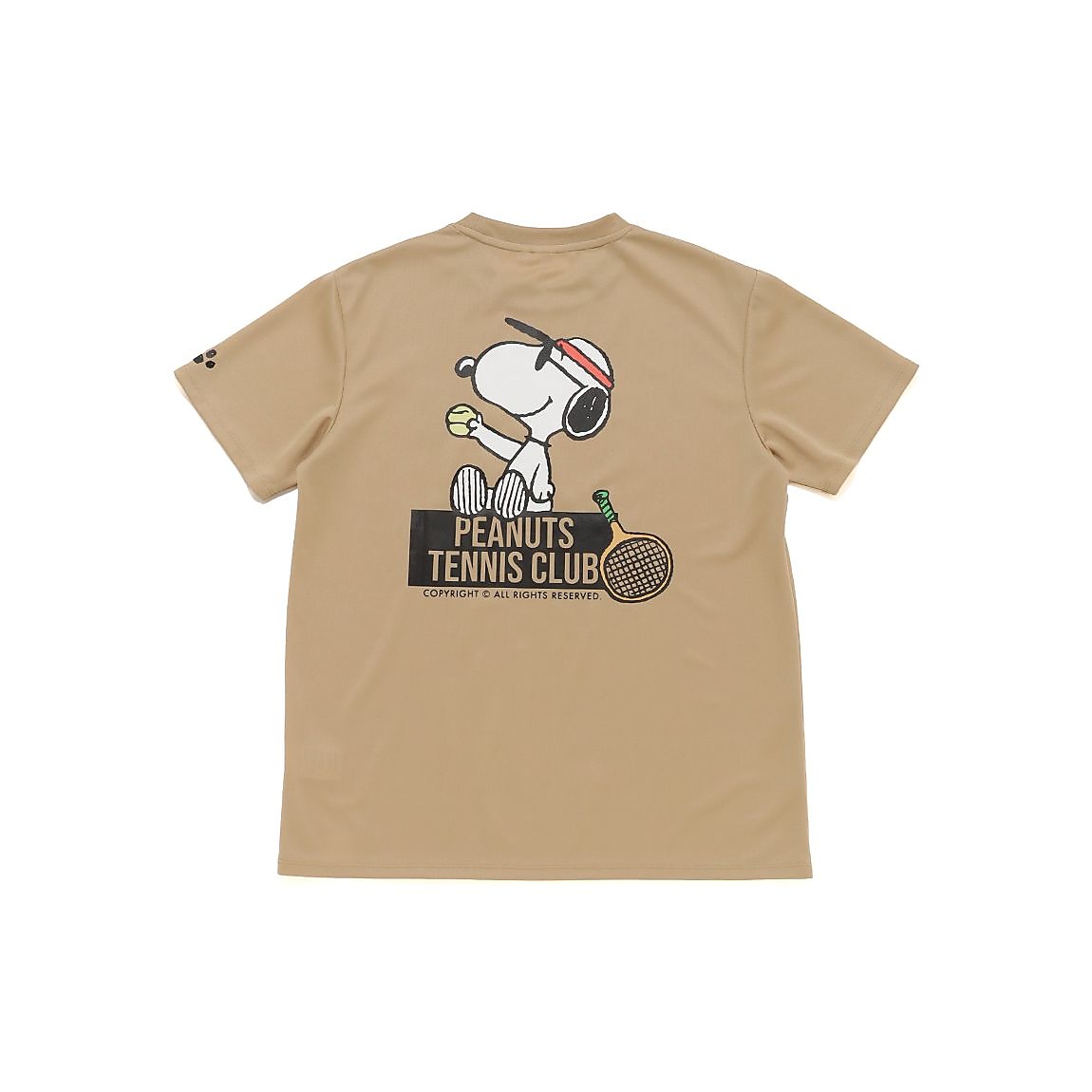 26PEANUTSテニスバックプリントTシャツ