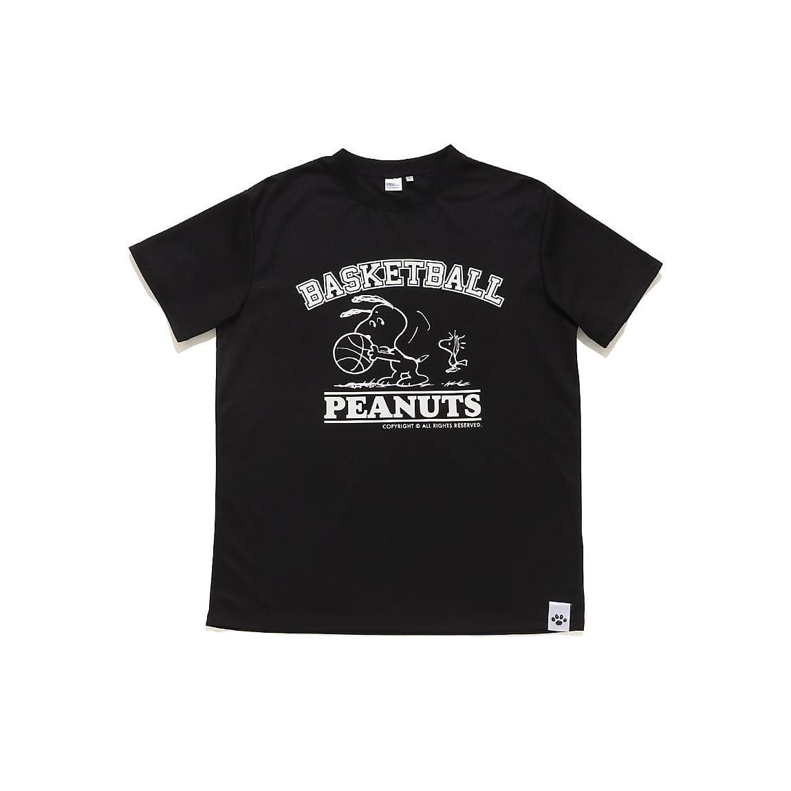 26PEANUTSバスケフロントプリントTシャツ