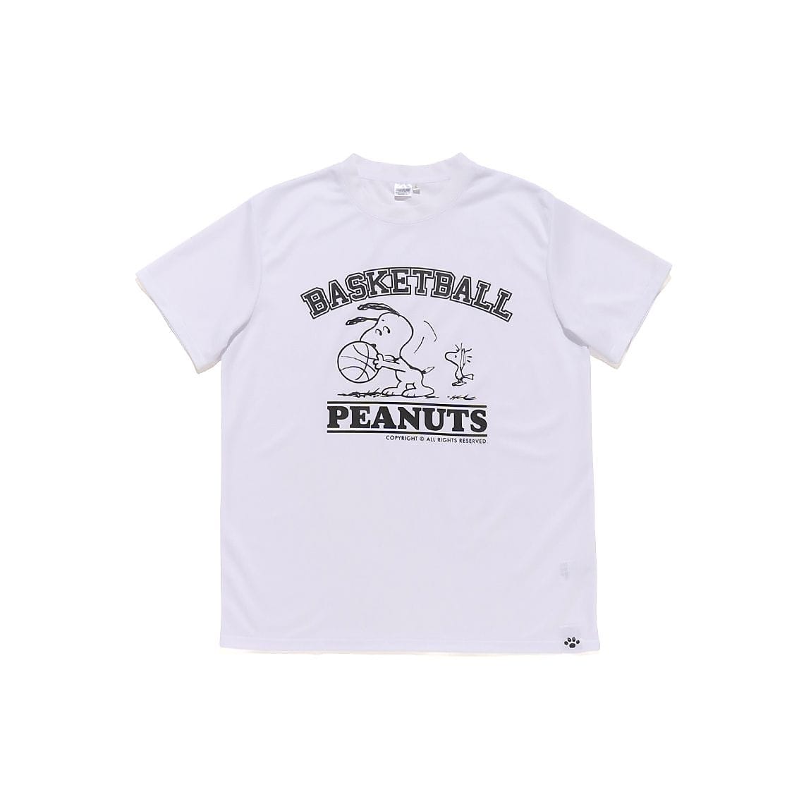 26PEANUTSバスケフロントプリントTシャツ