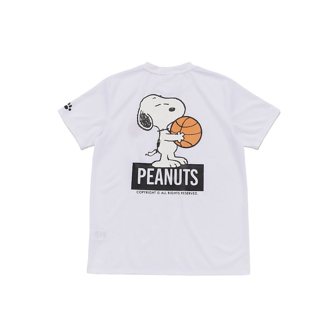 26PEANUTSバスケバックプリントTシャツ