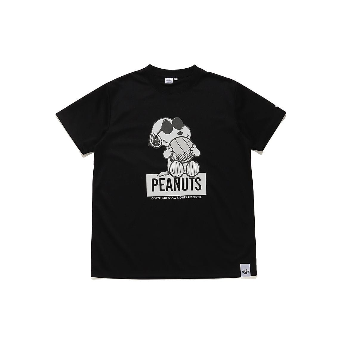 26PEANUTSバレーフロントプリントTシャツ