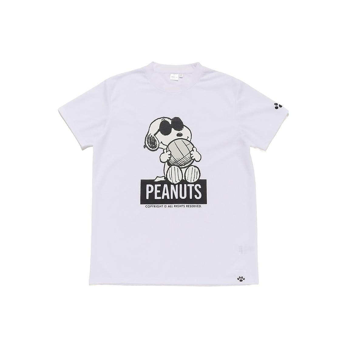 26PEANUTSバレーフロントプリントTシャツ