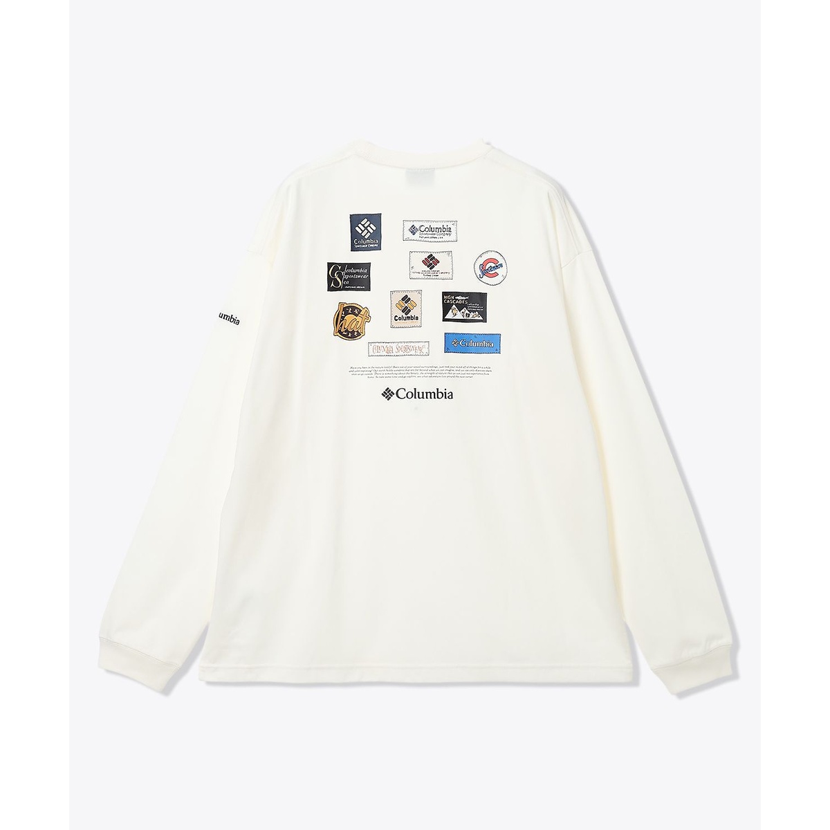 スタックブルックグラフィックロングスリーブTシャツ