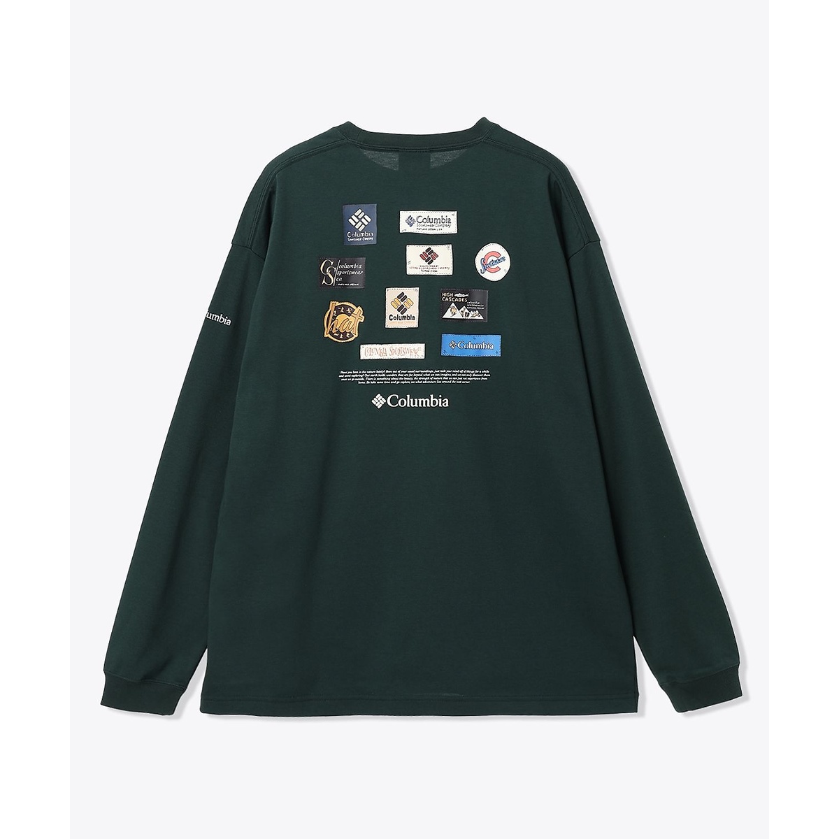 スタックブルックグラフィックロングスリーブTシャツ