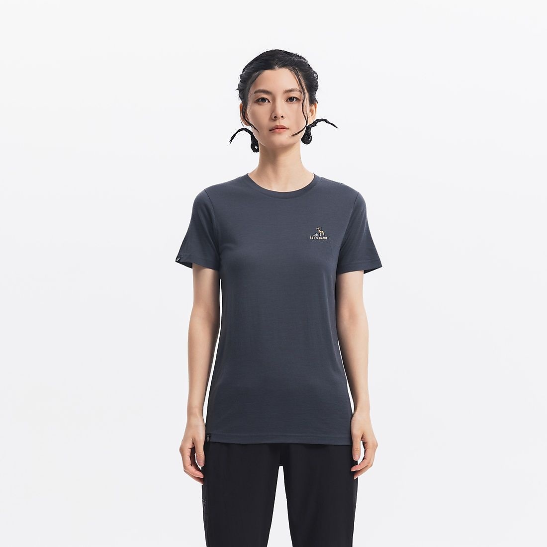 SIMOND レディース Tシャツ TRAVEL 500 WOOL GRY