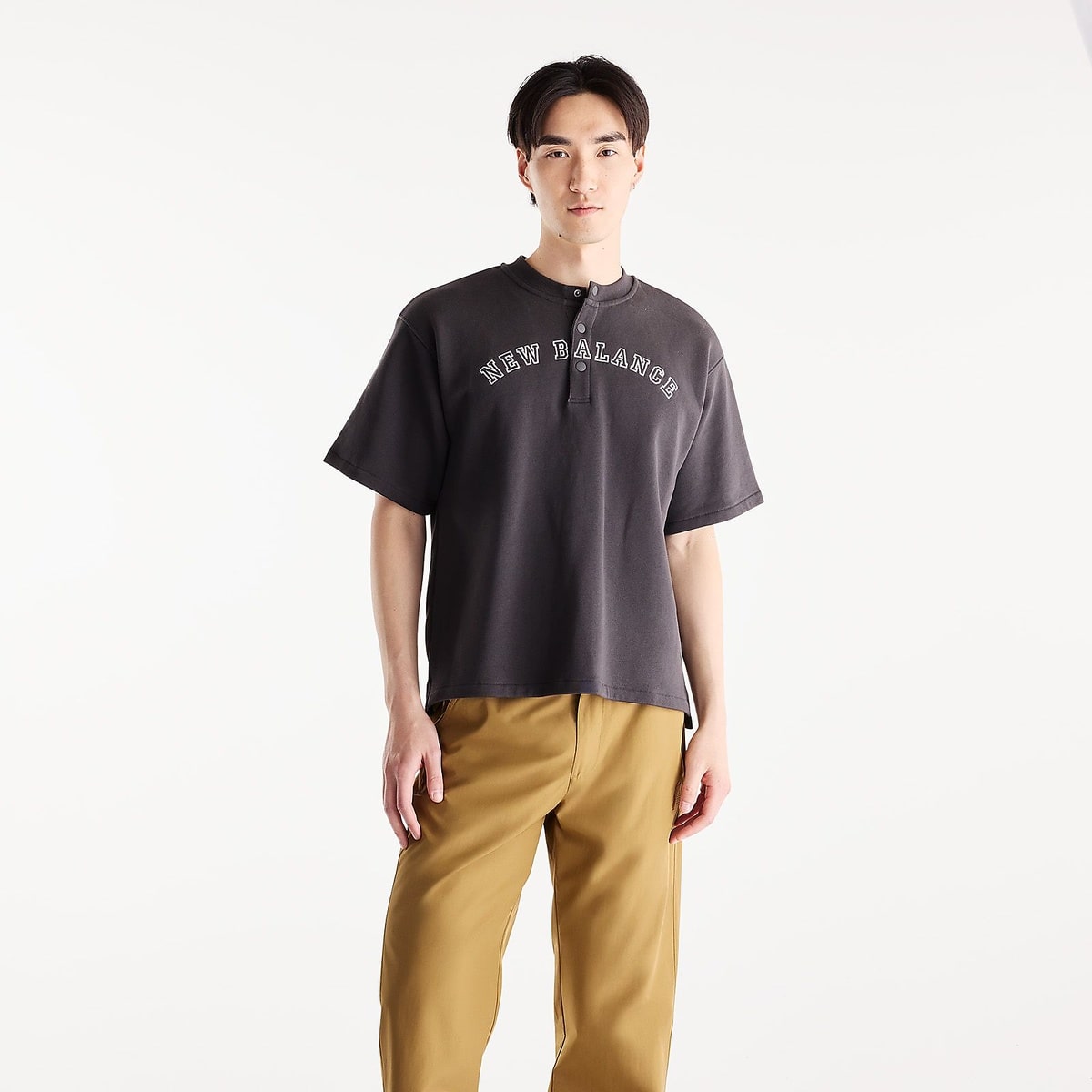 大谷翔平シグネチャーヘンリーネックショートスリーブTシャツ