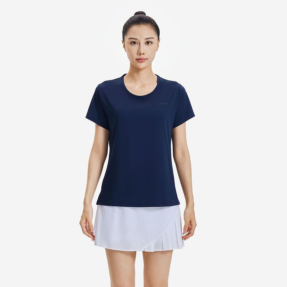 KIPRUN レディース TシャツRun500 透湿性 速乾性 NVY