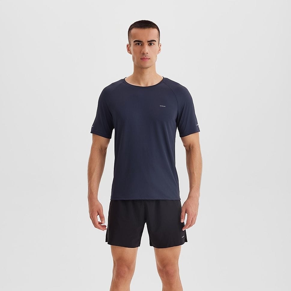 KIPRUN メンズTシャツ RUN 500 COOL DRY NVY
