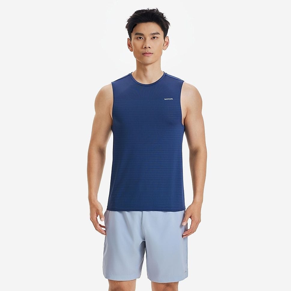 KIPRUN メンズ タンクトップ RUN 500 COMFORT BLU