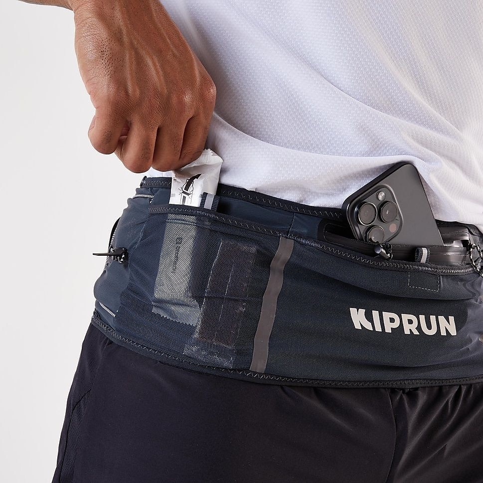 KIPRUN トレイルランニングベルト 900 ポールホルダー付 男女兼用 GRY
