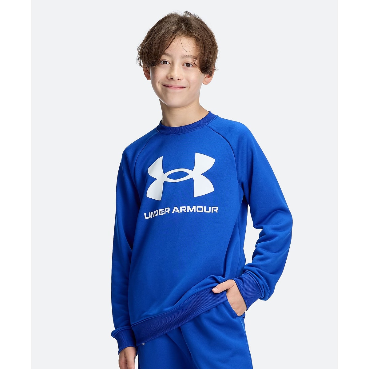 UA TECH TERRY LOGO CREW