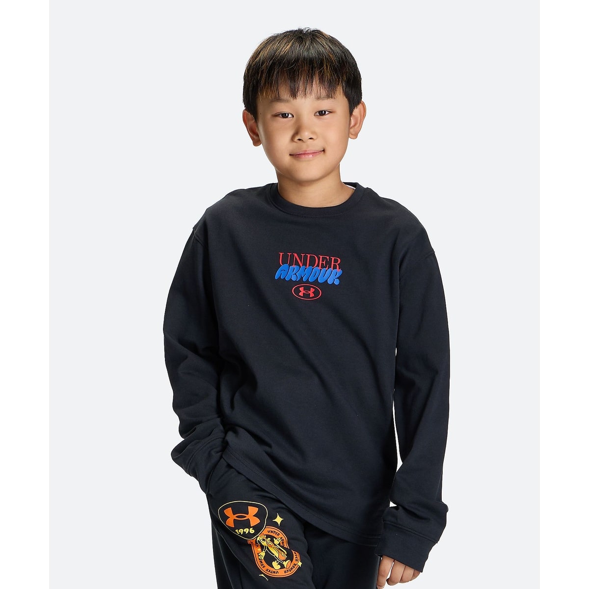 UA HEAVYWEIGHT COTTON GRAPHIC LONG SLEEVE T-SHIRT