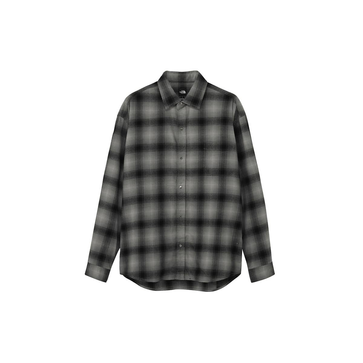 LS FLN OBCHK SHIRT (ロングスリーブフランネルオンブレチェックシャツ)