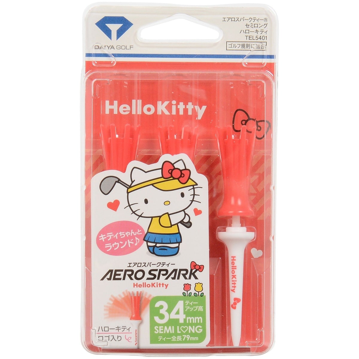 TEL-5401 エアロスパークティー セミロング ハローキティ