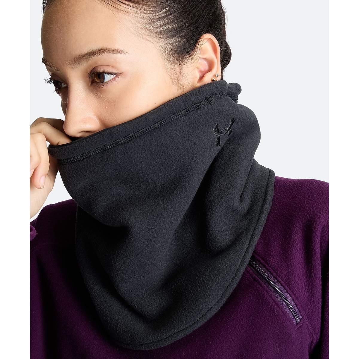 UA FLEECE REVERSIBLE NECK GAITER