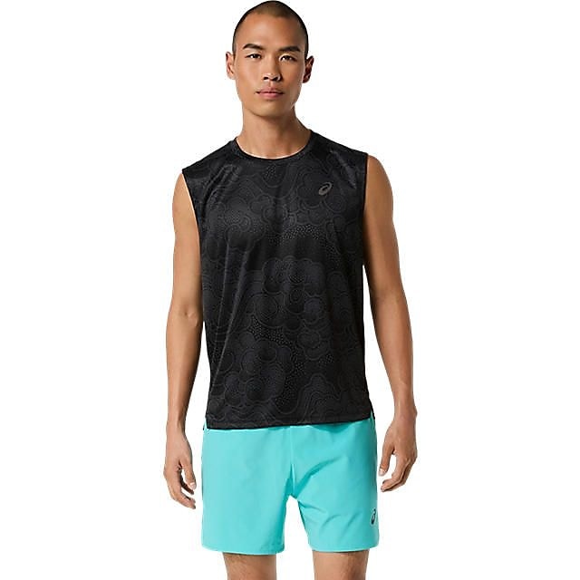 GRAPHIC SLEEVELESS TOP