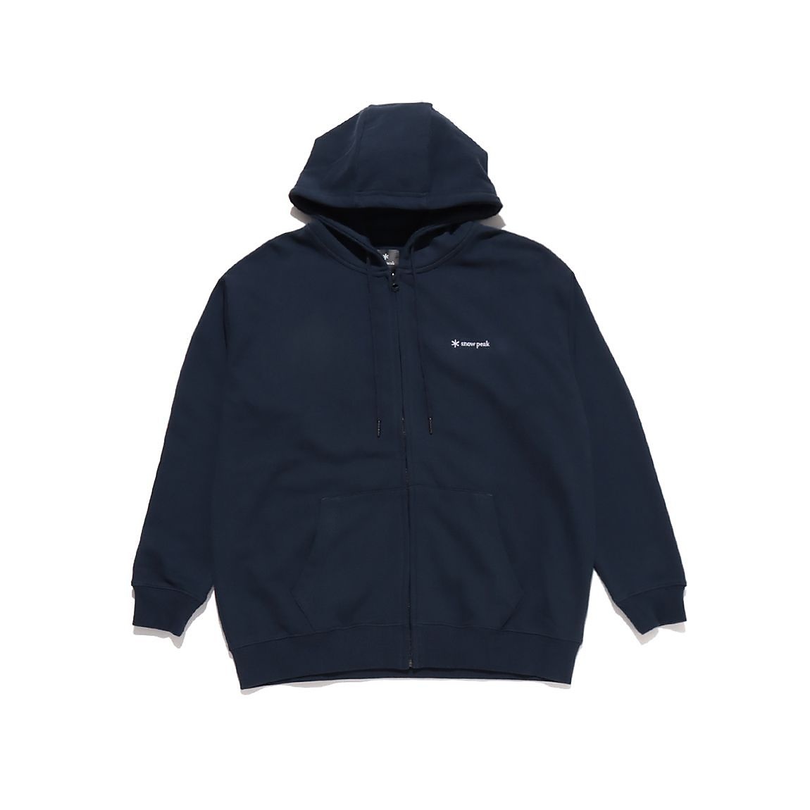 SP LOGO ZIP UP HOODIE M NAVY