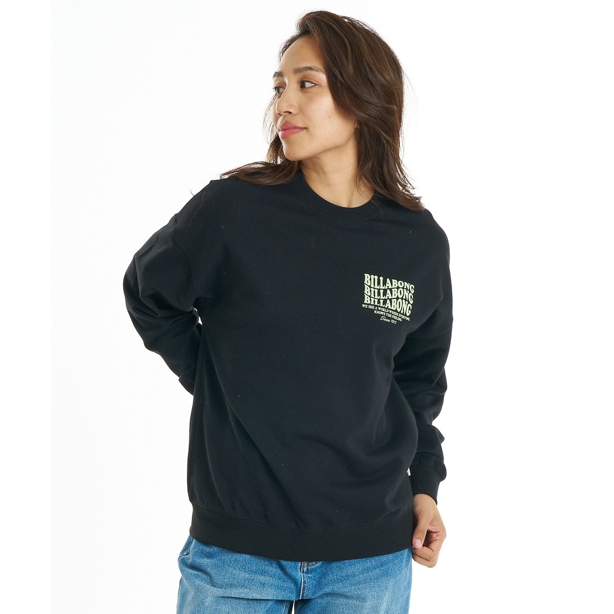 BILLABONGビラボン - WAVE LOGO BOY FIT LIGHT CREW BG014001/メガ