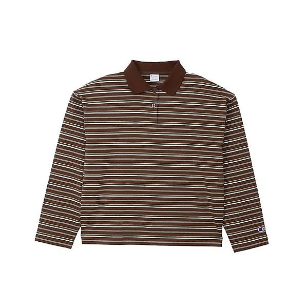 L/S BORDER POLO SHIRT