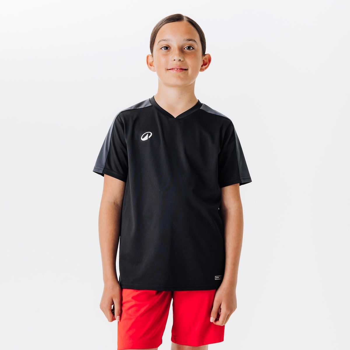 キッズ サッカー用半袖Tシャツ ESSENTIAL BLK