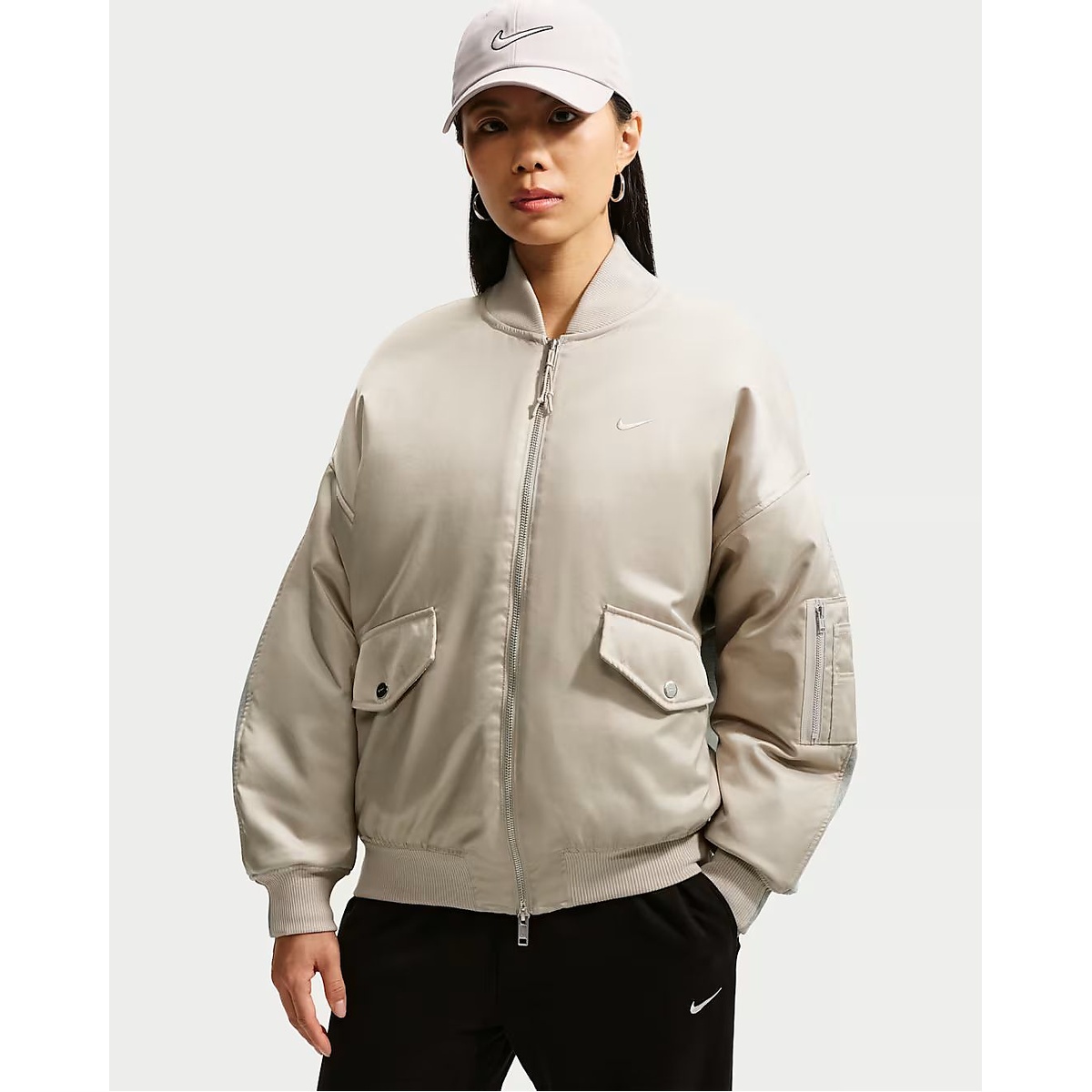 AS W NK STDO HYBRID BOMBER JKT