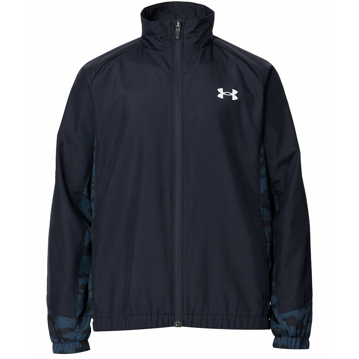 UA TRICOT LINED PRINT WOVEN FULL ZIP JACKET