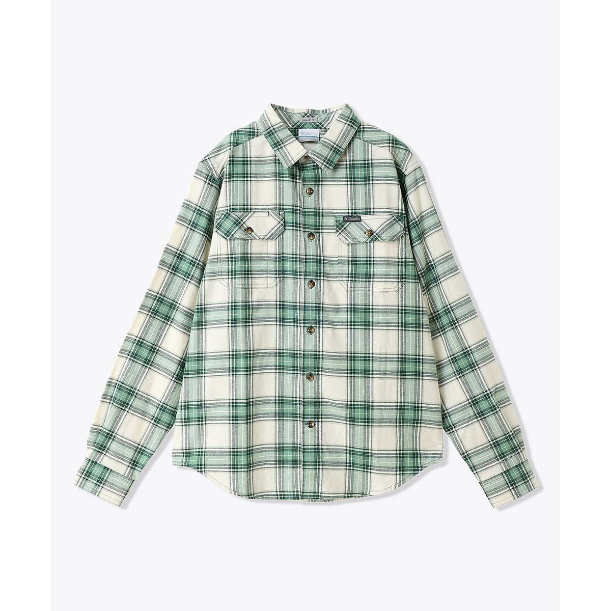 フレアガンストレッチフランネルシャツ