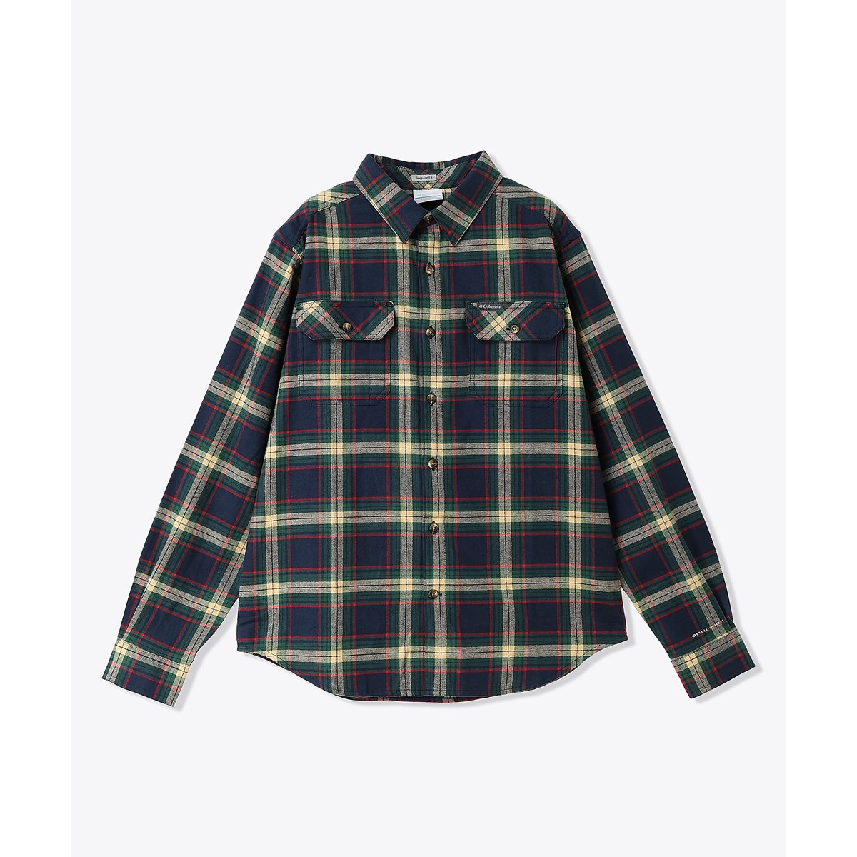 フレアガンストレッチフランネルシャツ