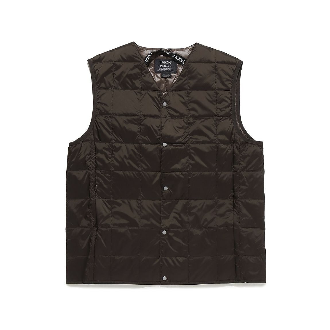 V NECK BUTTON DOWN VEST