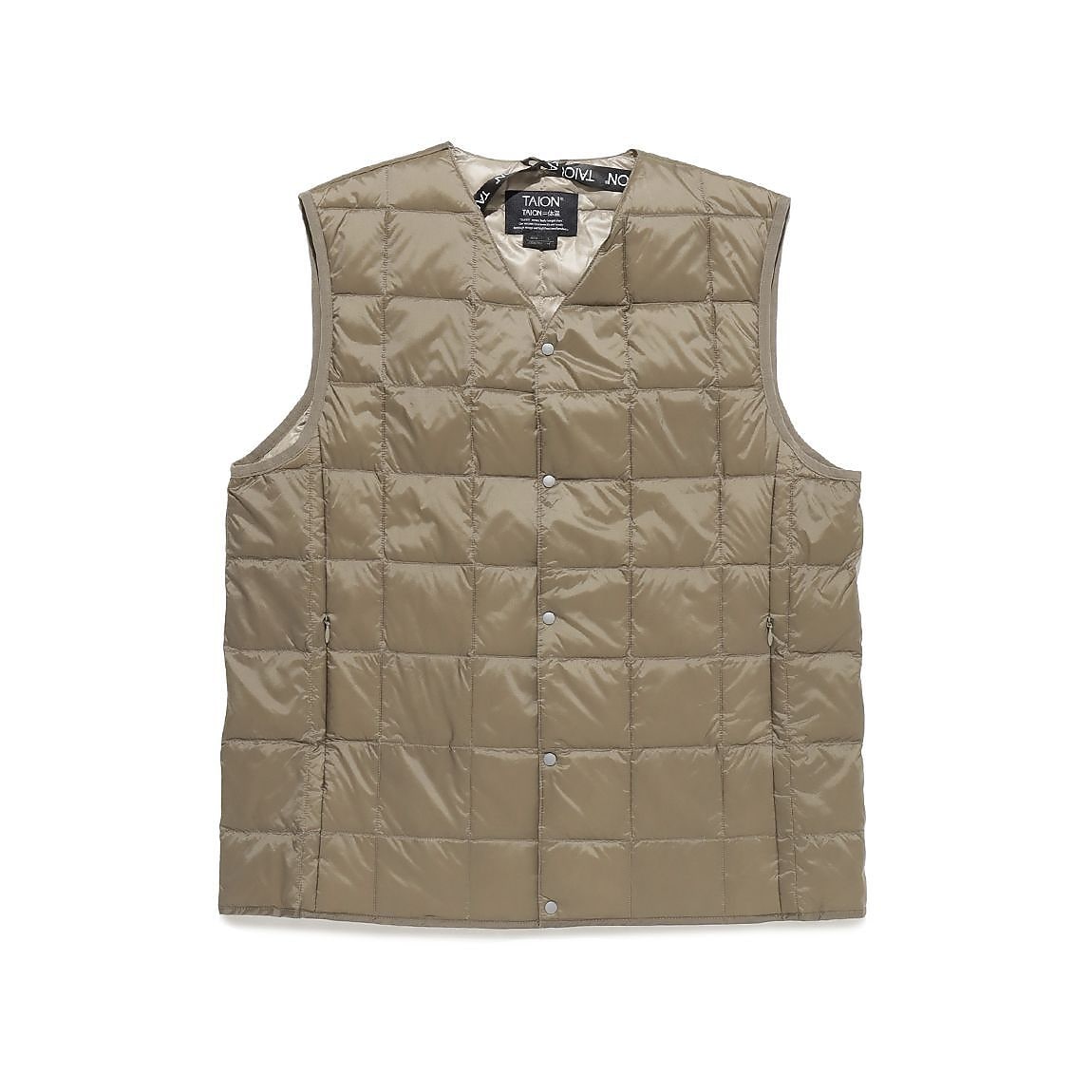 V NECK BUTTON DOWN VEST