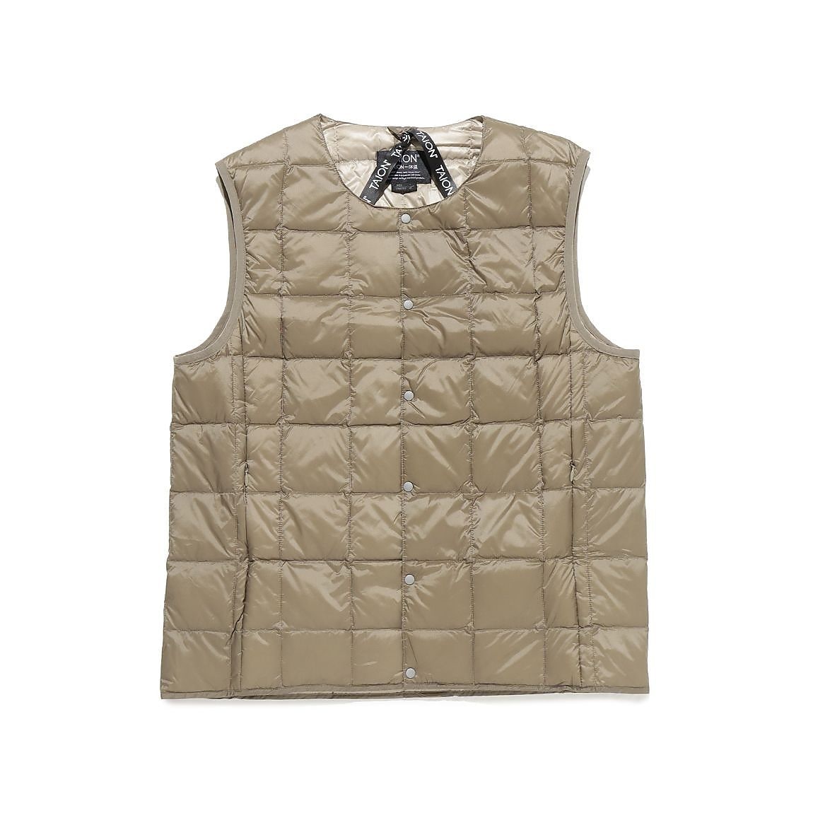 CREW NECK BUTTON DOWN VEST