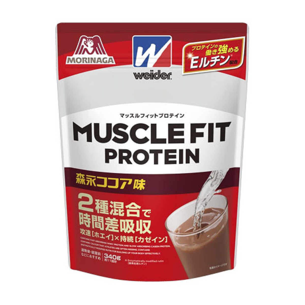 マッスルフィットプロテイン森永ココア味340g