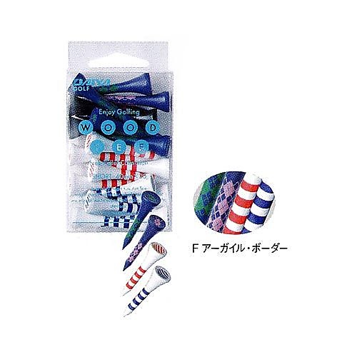 プリントティーショートF アーガイルボーダー