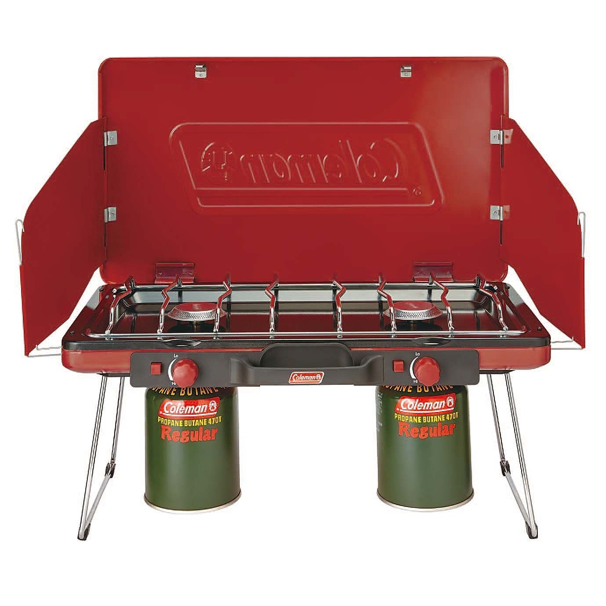 パワーハウスLPツーバーナーストーブII(レッド)