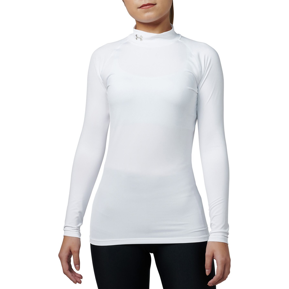 UA HEATGEAR COMPRESSION LONG SLEEVE MOCK NECK SHIRT