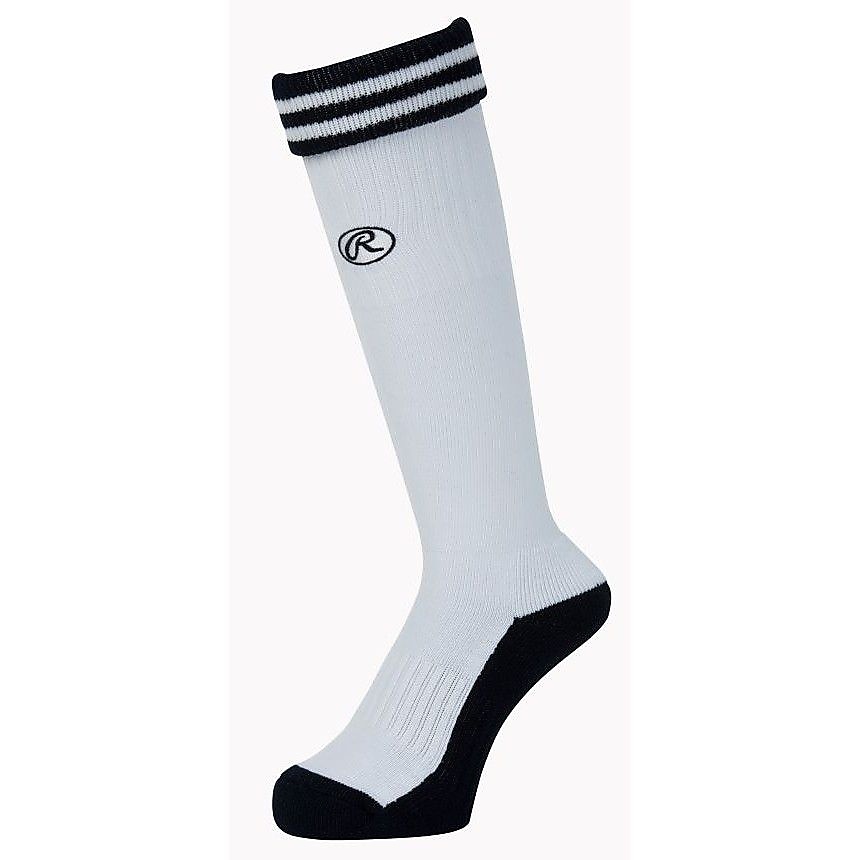 折り返しベーシックラインロングソックス