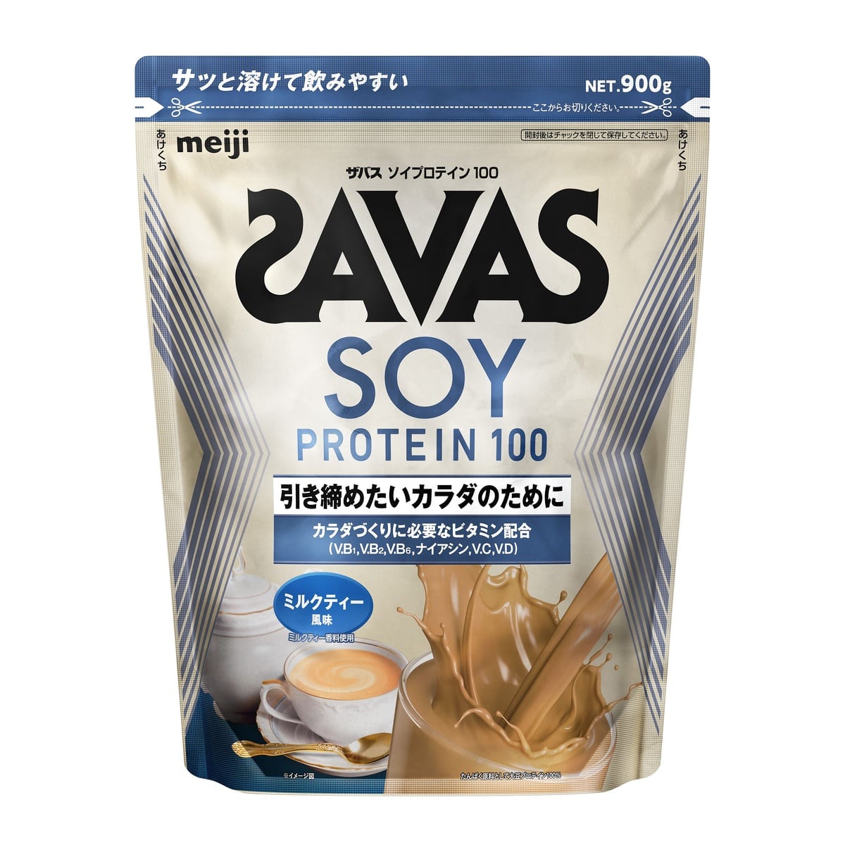 ザバス ソイプロテイン100ミルクティー風味900g