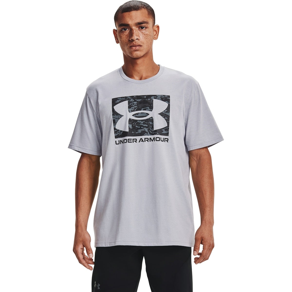 UA ABC CAMO BOXED LOGO SS