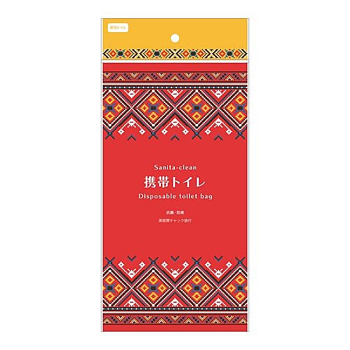 携帯トイレ ROSA/RD(1枚/袋1枚セット)