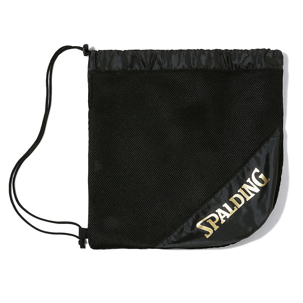 ボールナップサック ブラックXゴールド