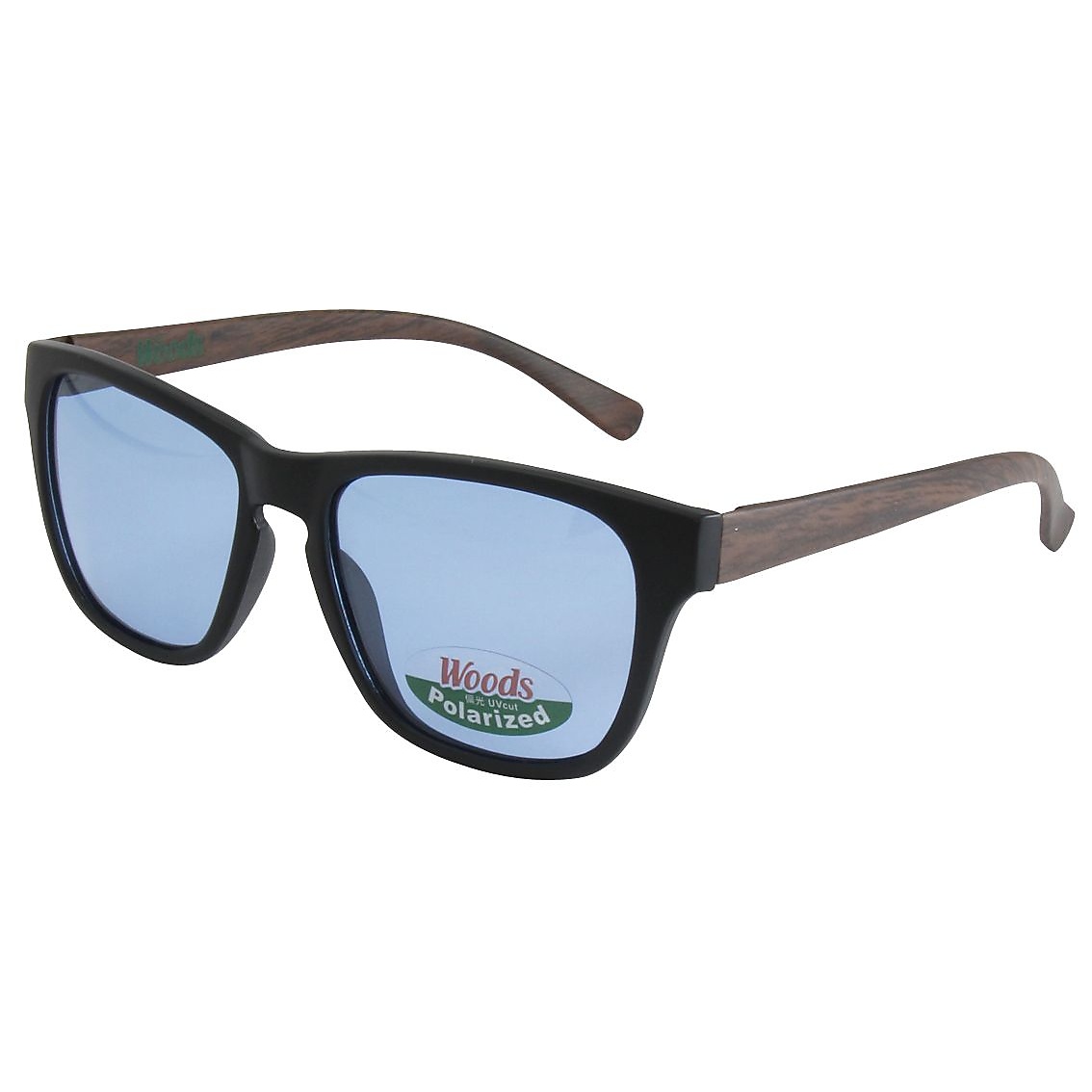 WOODS ウッズ　偏光　明るいカラーレンズ　アウトドア　フィッシング向け　サングラス　ストラップ付き