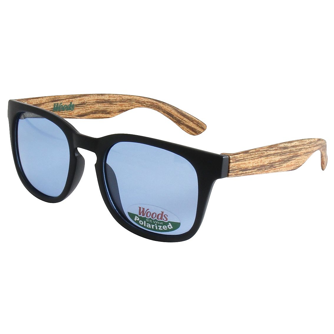 WOODS ウッズ　偏光　明るいカラーレンズ　アウトドア　フィッシング向け　サングラス　ストラップ付き