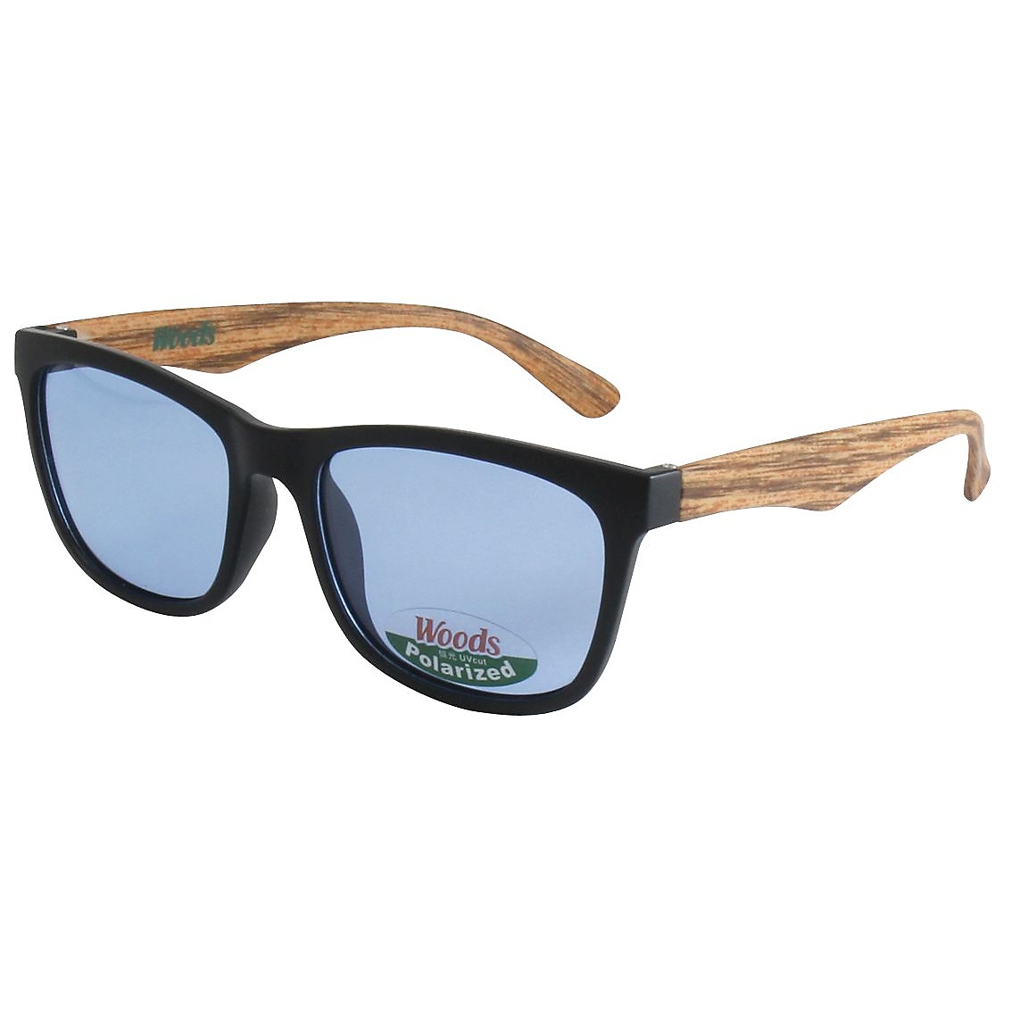 WOODS ウッズ　偏光　明るいカラーレンズ　アウトドア　フィッシング向け　サングラス　ストラップ付き