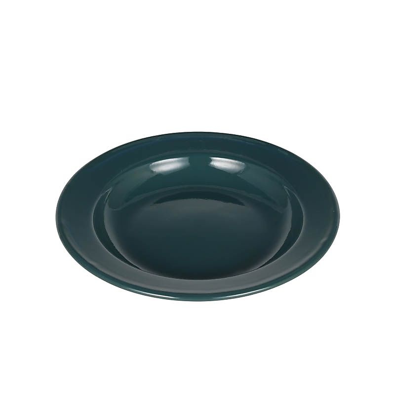 ENAMELED DEEP PLATE GREEN