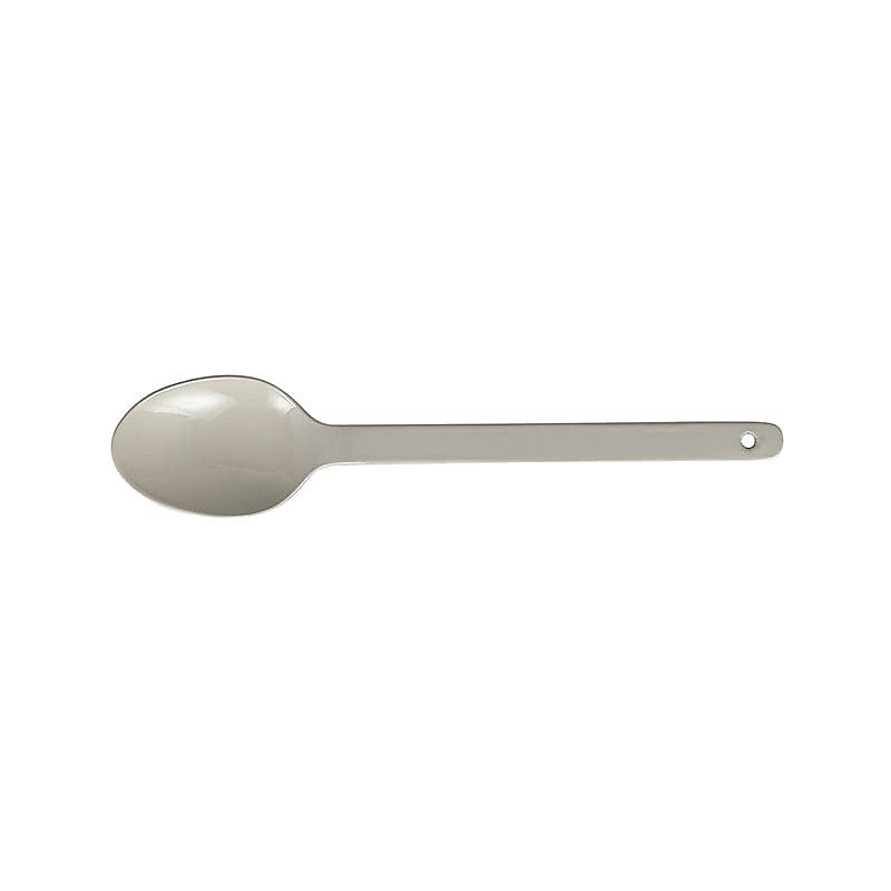 ENAMEL DESSERT SPOON BEIGE