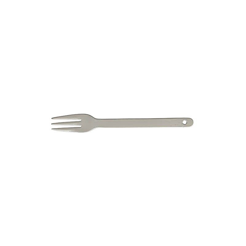 ENAMEL CAKE FORK BEIGE
