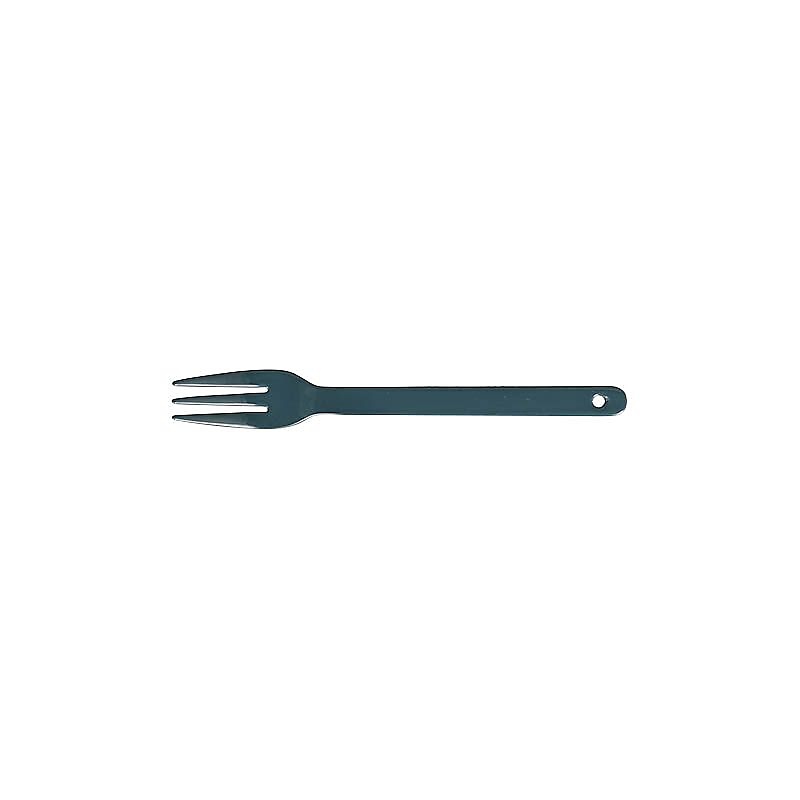 ENAMEL CAKE FORK GREEN